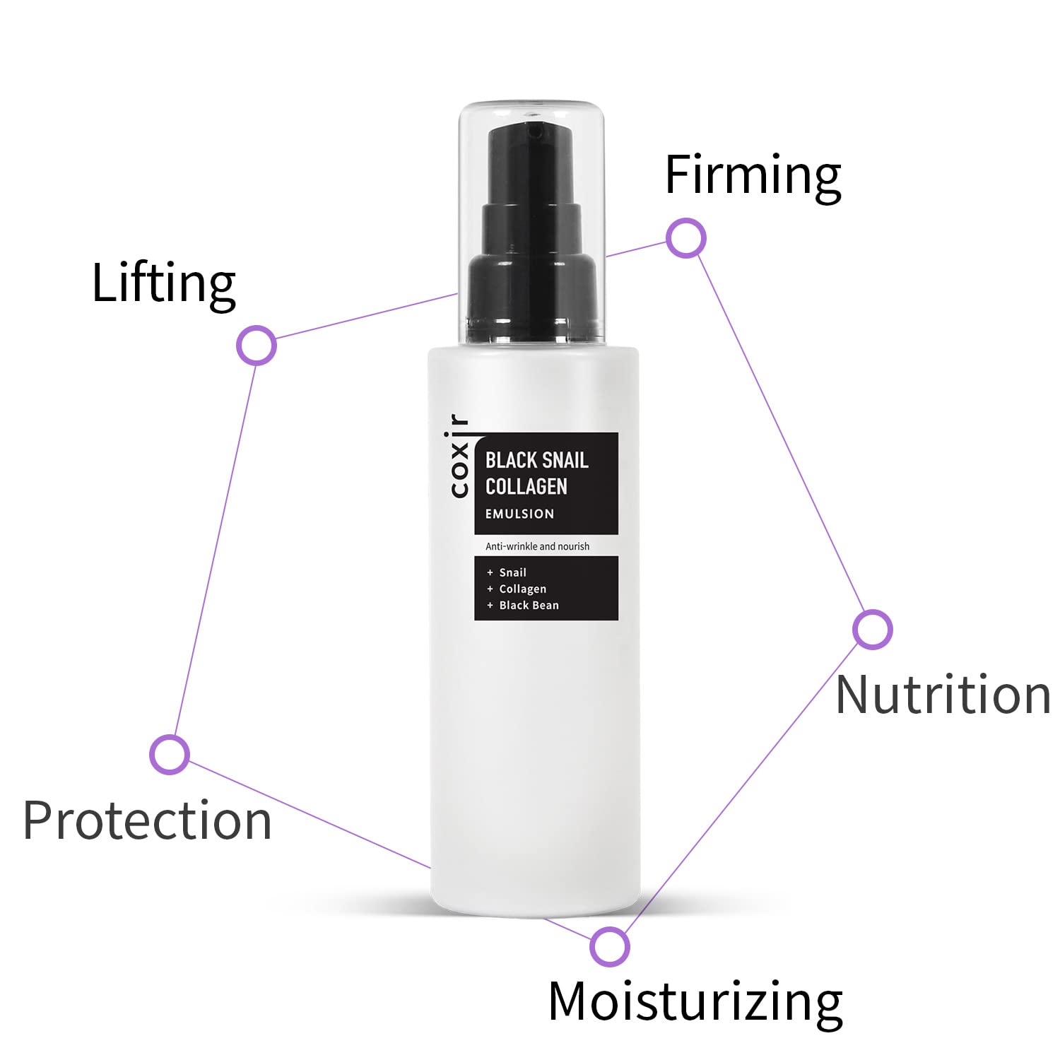COXIR Black Snail Collagen Emulsion 100ml